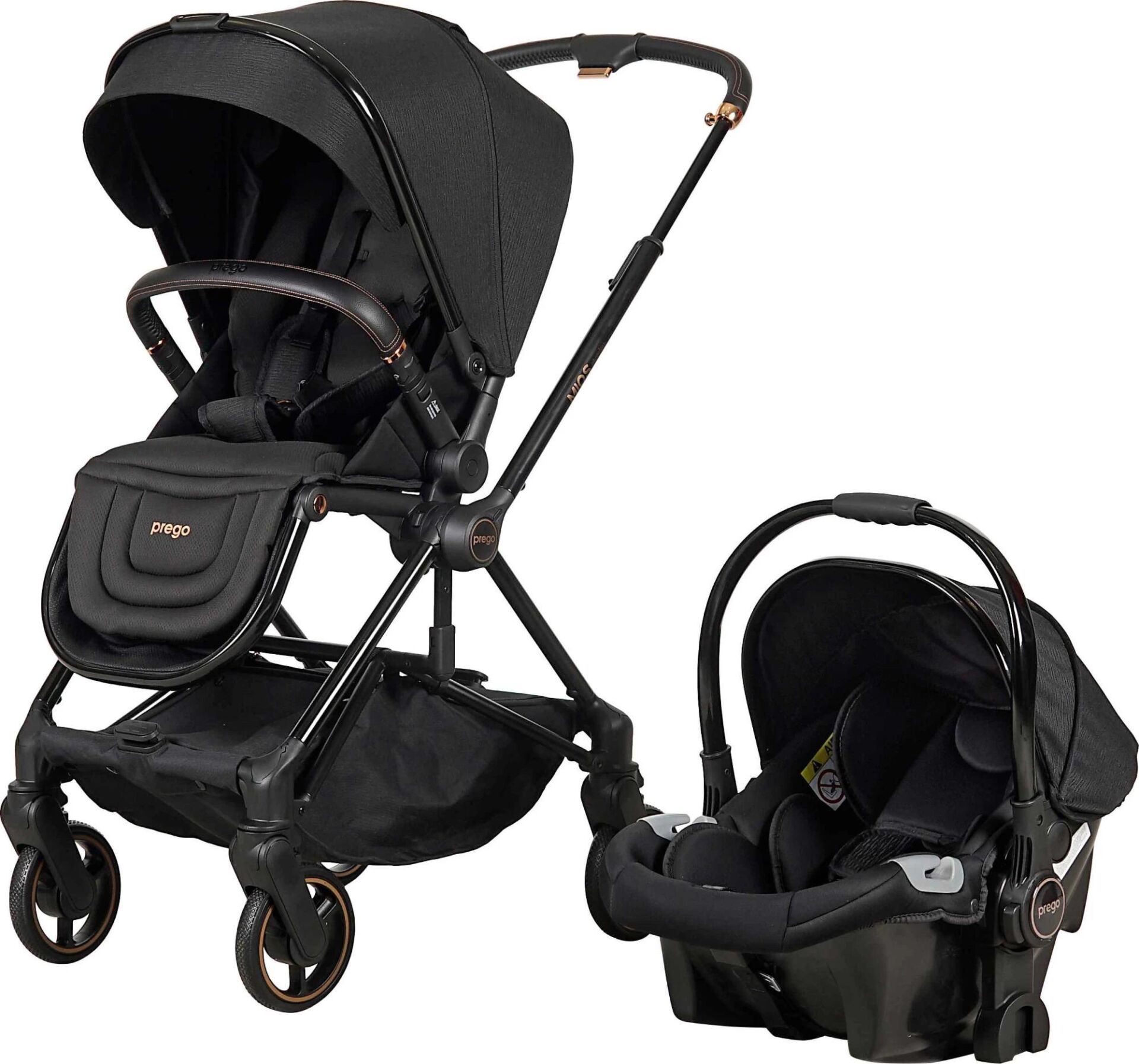 PREGO 2066 MİOS TRAVEL BEBEK ARABASI SİYAH 2025
