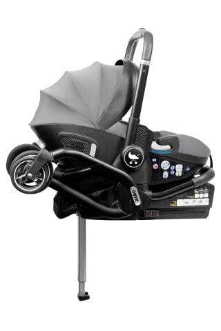 MERKÜR BEBE ONYX 2'Sİ 1 ARADA OTO KOLTUĞU BEBEK ARABASI -GRİ