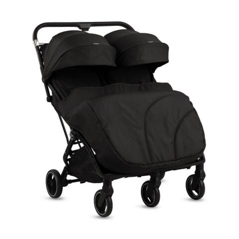 KRAFT DUPLO İKİZ YANYANA BEBEK ARABASI BLACK -2025