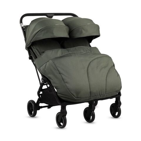 KRAFT DUPLO İKİZ YANYANA BEBEK ARABASI GREEN -2025