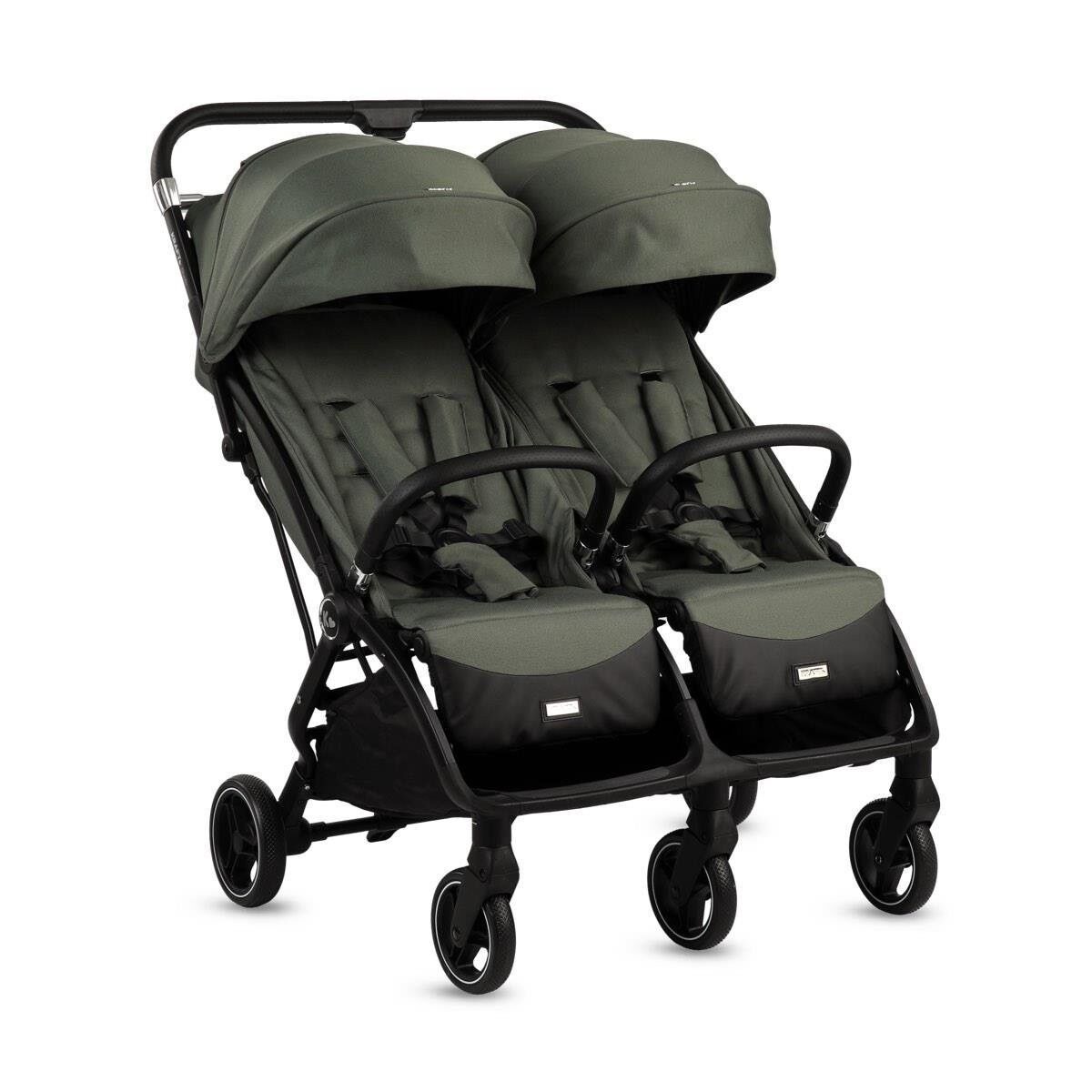 KRAFT DUPLO İKİZ YANYANA BEBEK ARABASI GREEN -2025