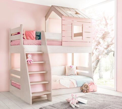CAPLOONBA PINK HOUSE YENİ RANZA SOLDAN MERDİVEN