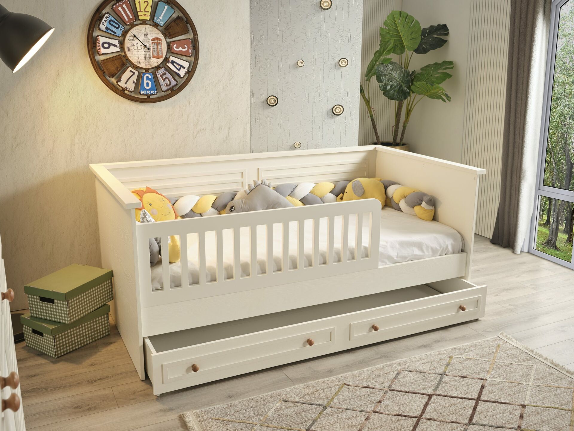 GENCECİX İNCİ CASTLE KARYOLA 100*200 (NC-128)