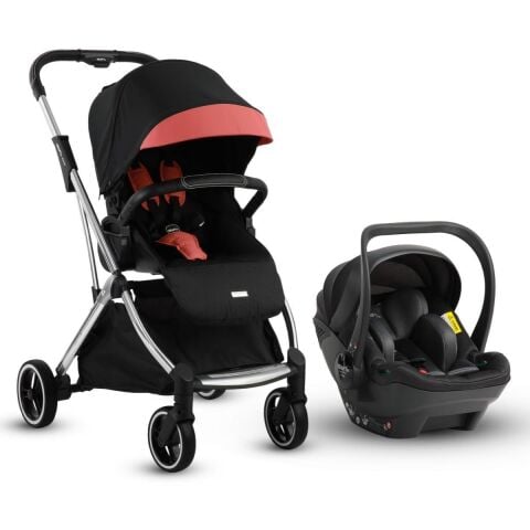 KRAFT KENYA TRAVEL SİSTEM BEBEK ARABASI - BLACK PİNK