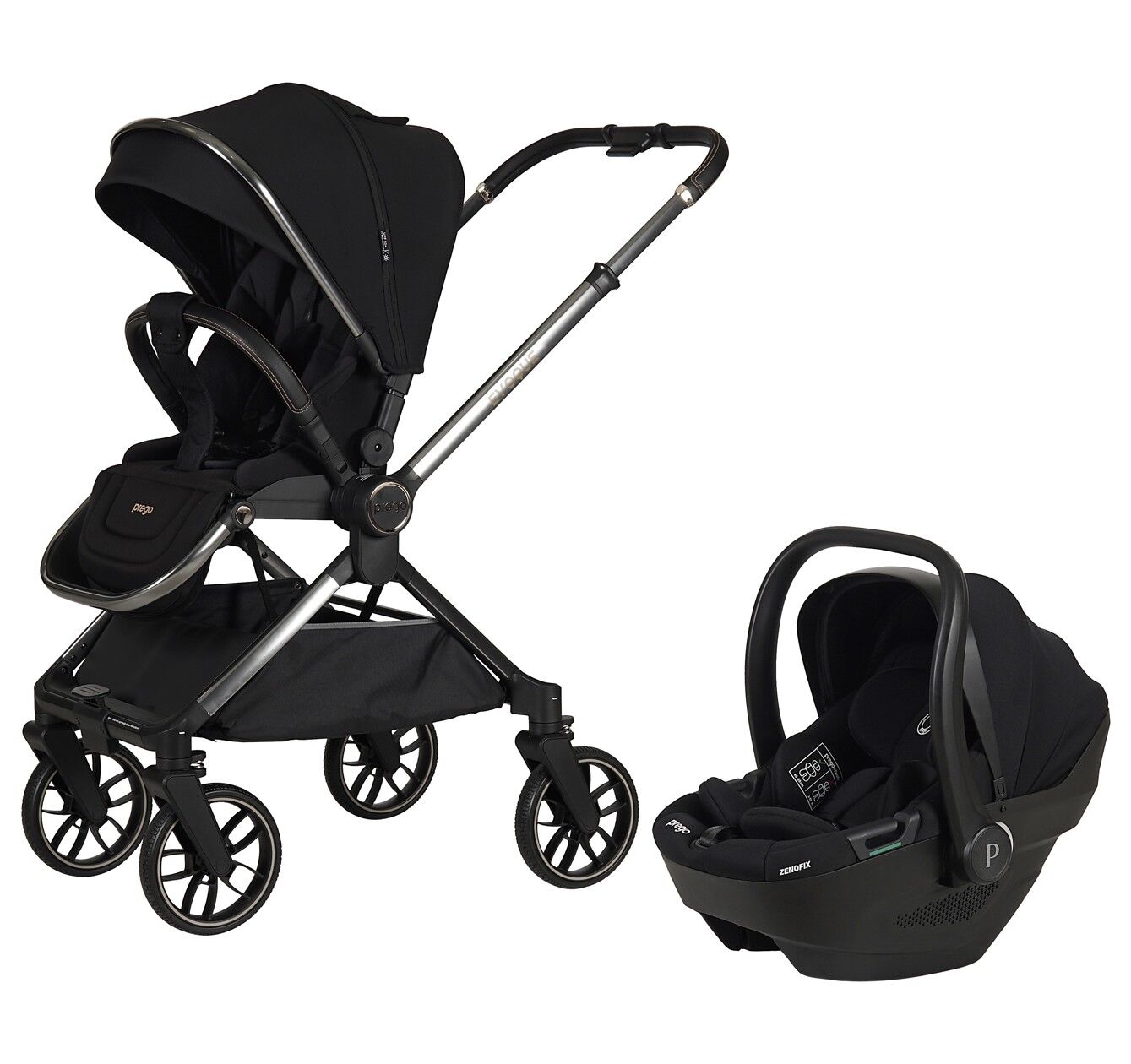 PREGO 2425 EVOQUE İ-SİZE TRAVEL BEBEK ARABASI SİYAH