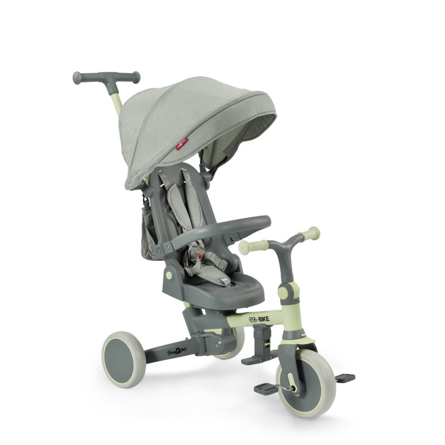 BABY 2 GO 25804 GO BİKE EBEVEYN KONTROLLÜ İTMELİ 3 TEKER KATLANIR BİSİKLET -SARI