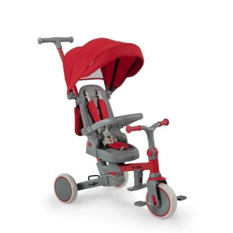 BABY 2 GO 25805 GO BİKE EBEVEYN KONTROLLÜ İTMELİ 3 TEKER KATLANIR BİSİKLET -KIRMIZI