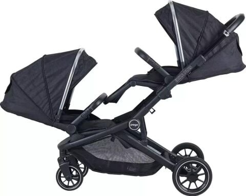 PREGO 2223 İBİZA PLUS İKİZ BEBEK ARABASI SİYAH 2025