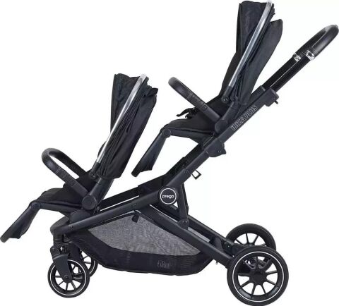 PREGO 2223 İBİZA PLUS İKİZ BEBEK ARABASI SİYAH 2025