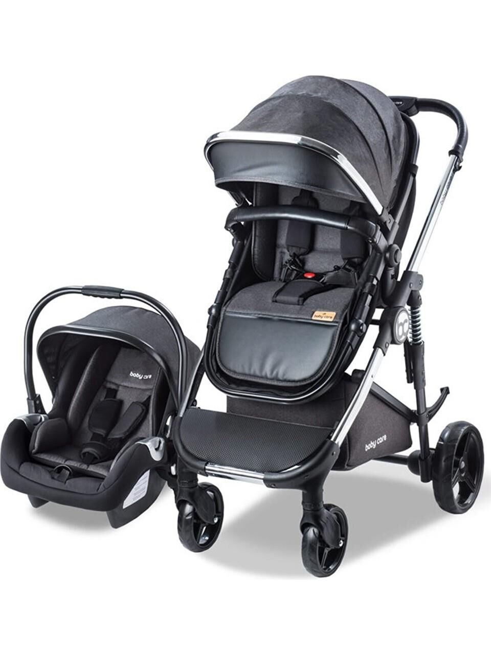 BABYCARE 440 COLARADO CHROME TRAVEL BEBEK ARABASI-SİYAH 2024 S