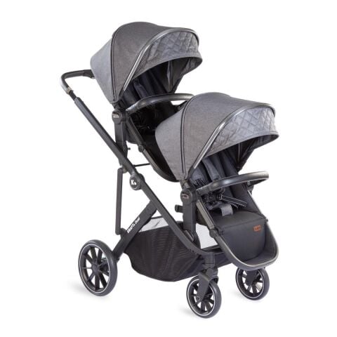 KRAFT DUAL İKİZ BEBEK ARABASI - DARK GREY OUTLET