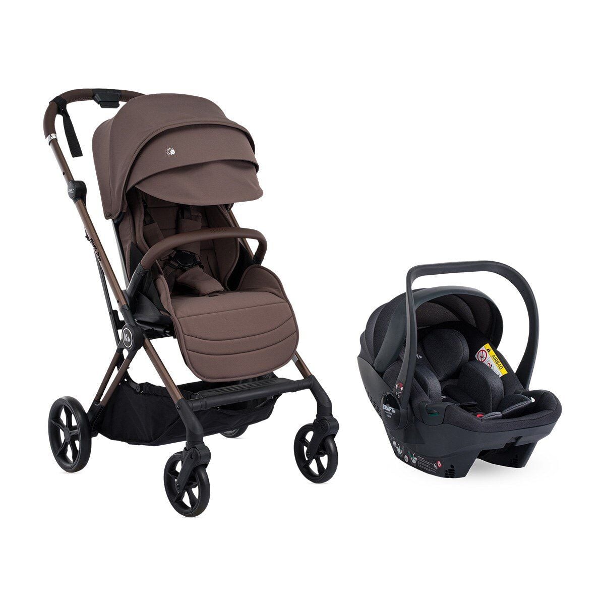 KRAFT DRİVE TRAVEL SİSTEM BEBEK ARABASI - BROWN