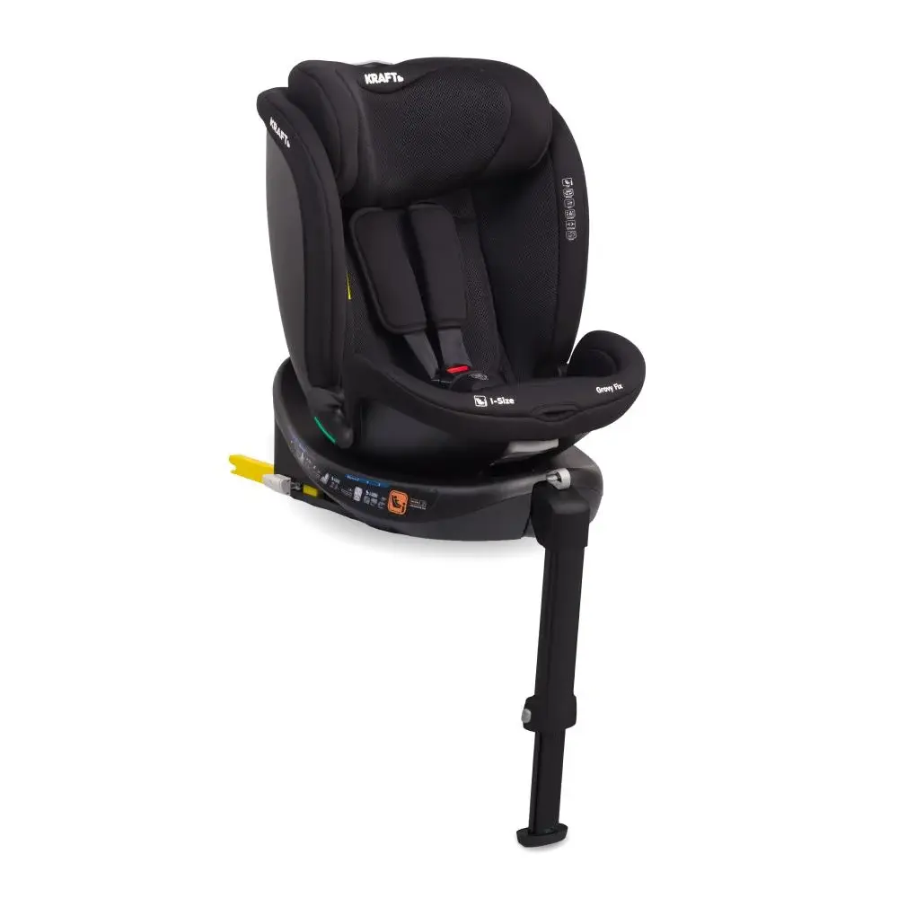 KRAFT GROVY FİX İ-SİZE 40-150 cm (0-36 kg) OTO KOLTUĞU - BLACK