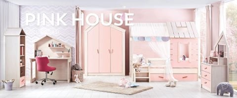 CAPLOONBA PİNK HOUSE ÇOCUK ODASI